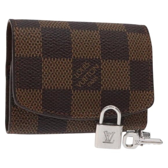 LOUIS VUITTON Damier Ebene Cuffs Cuff Case LV Auth - Picture 1 of 16